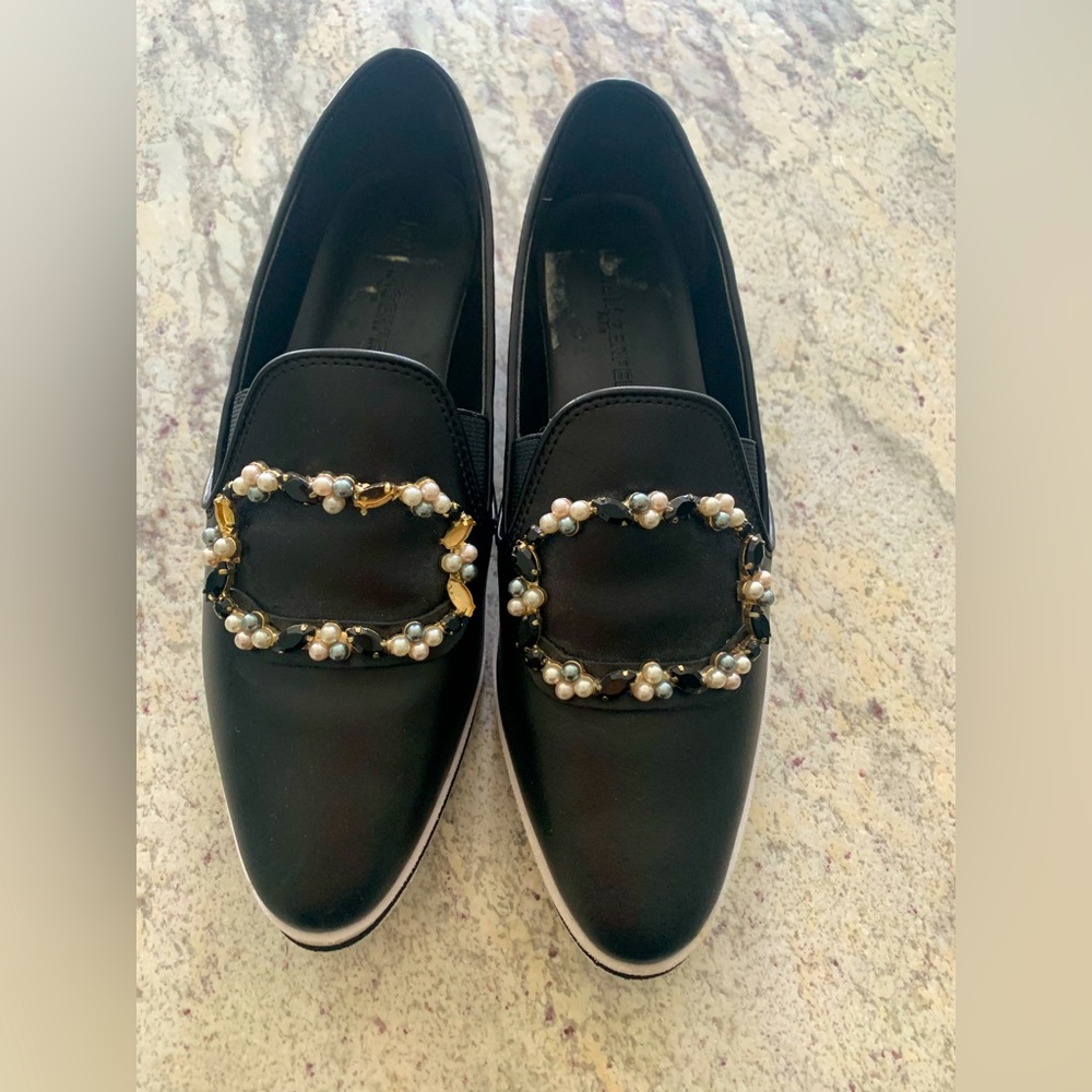 Karl Lagerfeld Black Loafers Sz 6.5